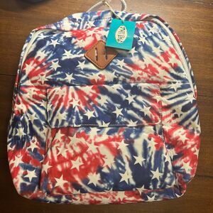 Mad Love Red White and Blue Mini Backpack